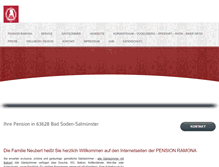 Tablet Screenshot of pensionramona.de
